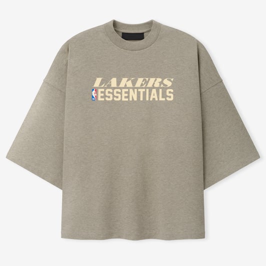 Los Angeles Lakers Fear of God Merch T-Shirt - Heather Gray