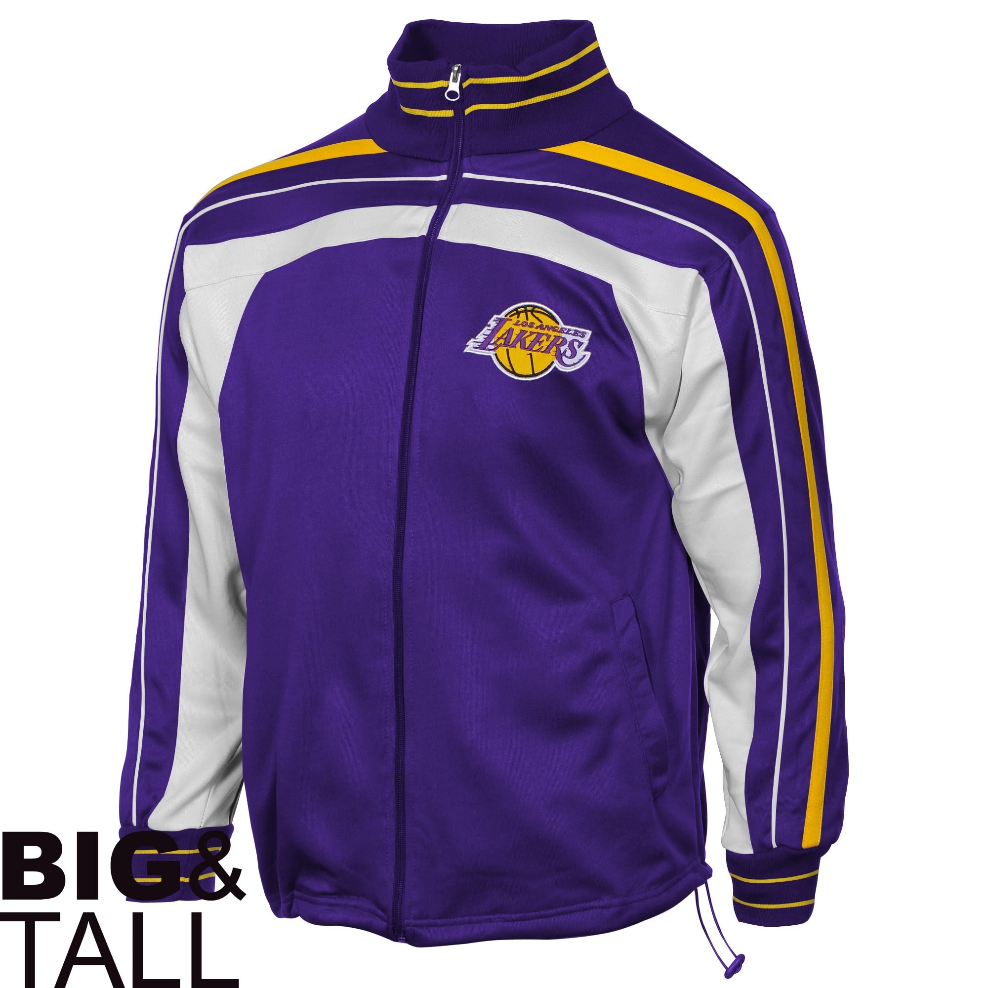 Mens Los Angeles Lakers Majestic Purple Big & Tall Trip Track Full 