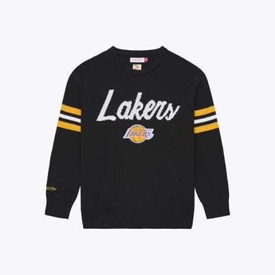  Los Angeles Lakers Mitchell & Ness Head Coach Sweater - Black