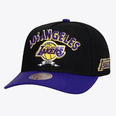 Los Angeles Lakers Mitchell & Ness True Legacy Pro Snapback Hat - Black
