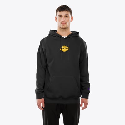 Los Angeles Lakers New Era Front and Back Graphic Pullover Hoodie - Black
