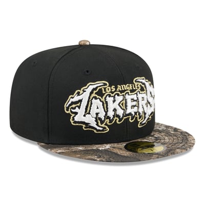  Los Angeles Lakers New Era Thrilla 59FIFTY Fitted Hat - Black
