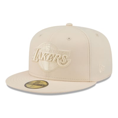 Los Angeles Lakers New Era Color Pack 59FIFTY Fitted Hat - Cream