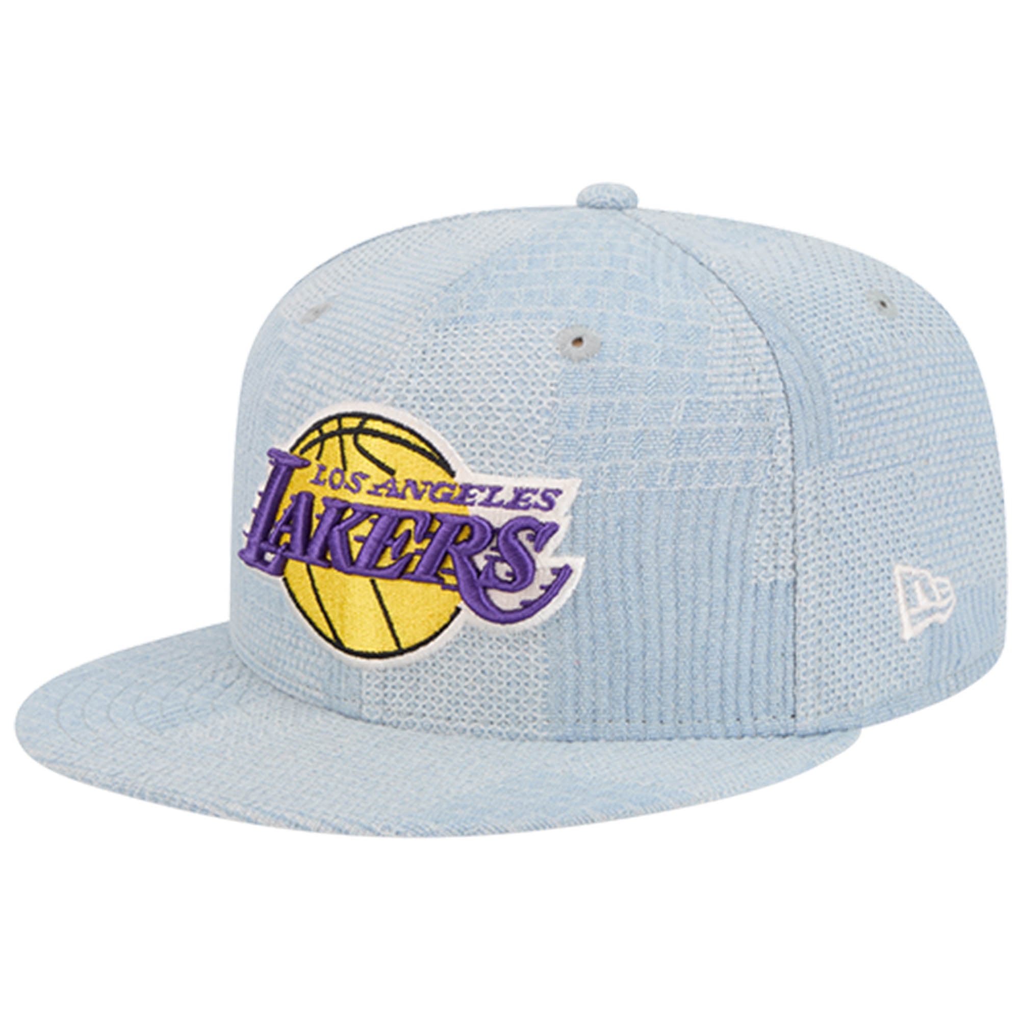 Patchwork Denim Hat/Cap with LA Logo - ONE OF A KIND! Los Angeles Dodgers Corduroy Patchwork 59FIFTY Fitted Hat  main image 2
