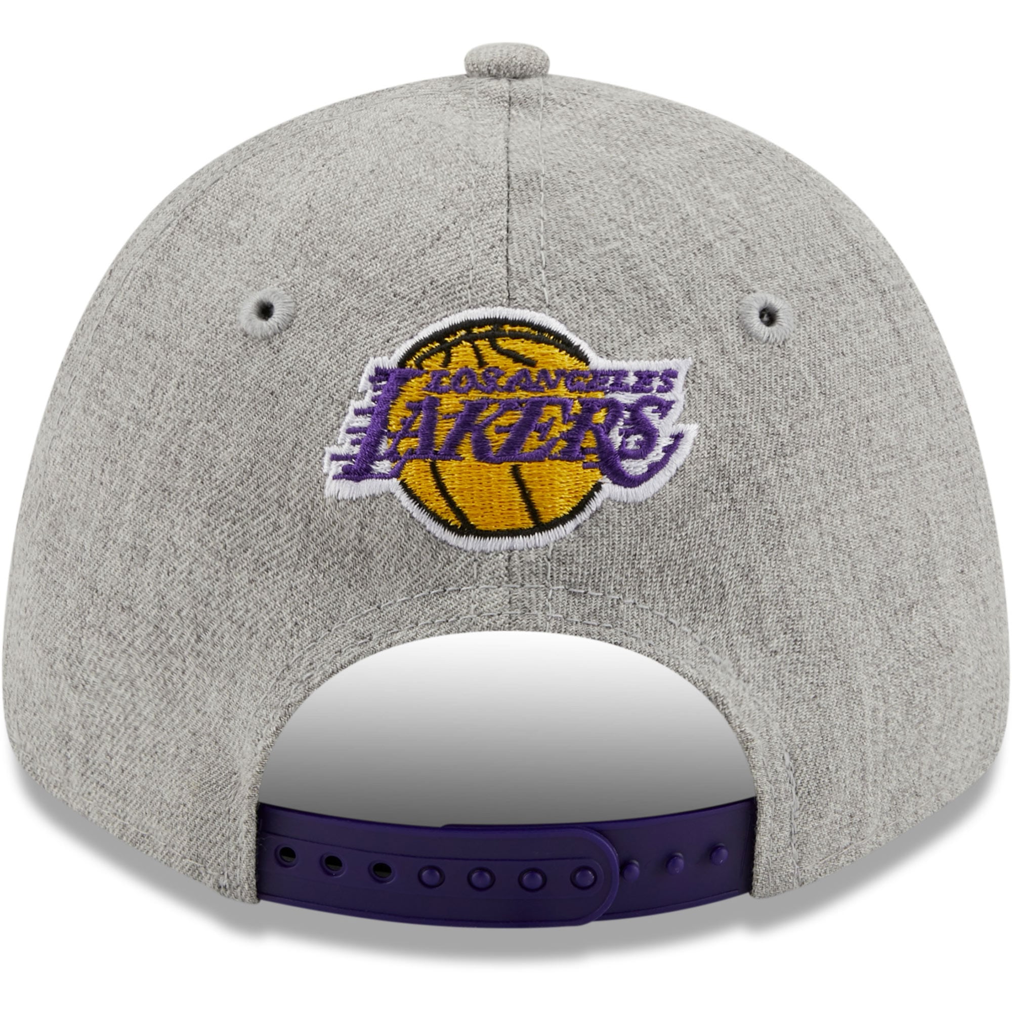 Men's Los Angeles Lakers New Era Heathered Gray The League 9FORTY