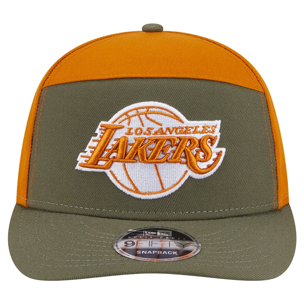 Men's Los Angeles Lakers New Era Olive/Burnt Orange Two-Tone Color Pack ...