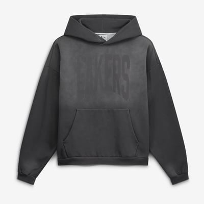 Los Angeles Lakers Nike 2026 Standard Issue Travel Washed Fleece Pullover Hoodie - Charcoal