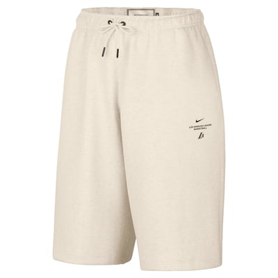 Los Angeles Lakers Nike 2026/27 Standard Issue Stretch Oversized Shorts - Oatmeal