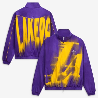 Los Angeles Lakers Nike 2026/27 Standard Issue On-Court Game Theater Loud Full-Zip Jacket - Purple