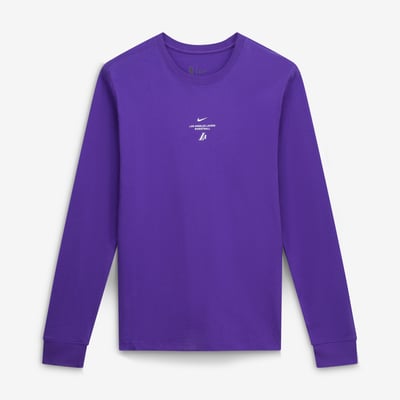 Los Angeles Lakers Nike 2026/27 Standard Issue Practice Long Sleeve T-Shirt - Purple