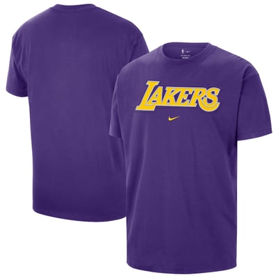  Los Angeles Lakers Nike Men's Twill Logo T-Shirt - Purple