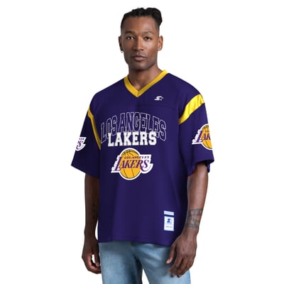 Los Angeles Lakers Starter Game Day V-Neck T-Shirt - Purple