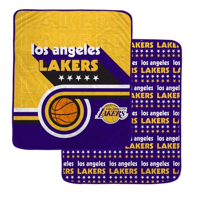 Los Angeles Lakers Pegasus Retro Baller Double-Sided 60" x 70" Ultra Cozy Blanket