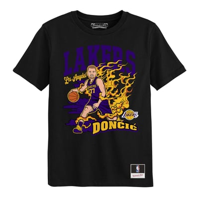 Luka Dončić Los Angeles Lakers Mitchell & Ness Preschool Fired Up T-Shirt - Black