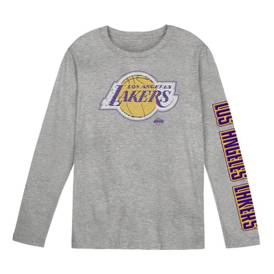Los Angeles Lakers Outerstuff Preschool Air Raid Long Sleeve T-Shirt - Gray