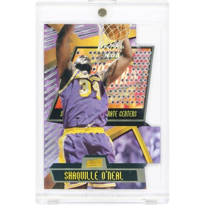 Shaquille O'Neal Los Angeles Lakers 1998-99 Topps Stadium Club Triumvirate Luminescent #T9A Card 