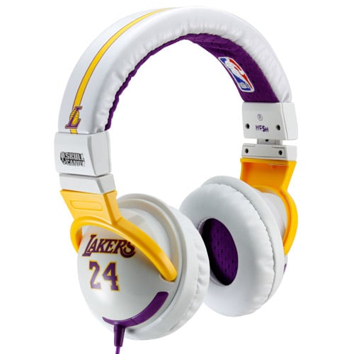 Skullcandy Los Angeles Lakers #24 Kobe Bryant White Hesh Over-Ear