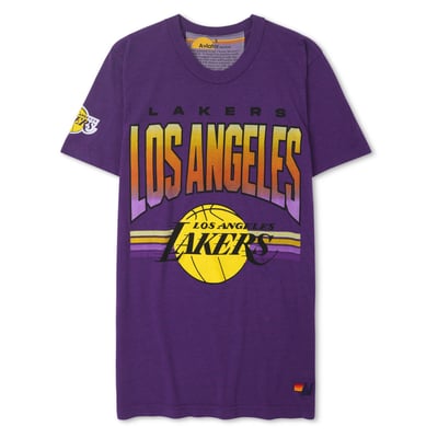 Los Angeles Lakers Aviator Nation Unisex Tri-Blend T-Shirt - Purple