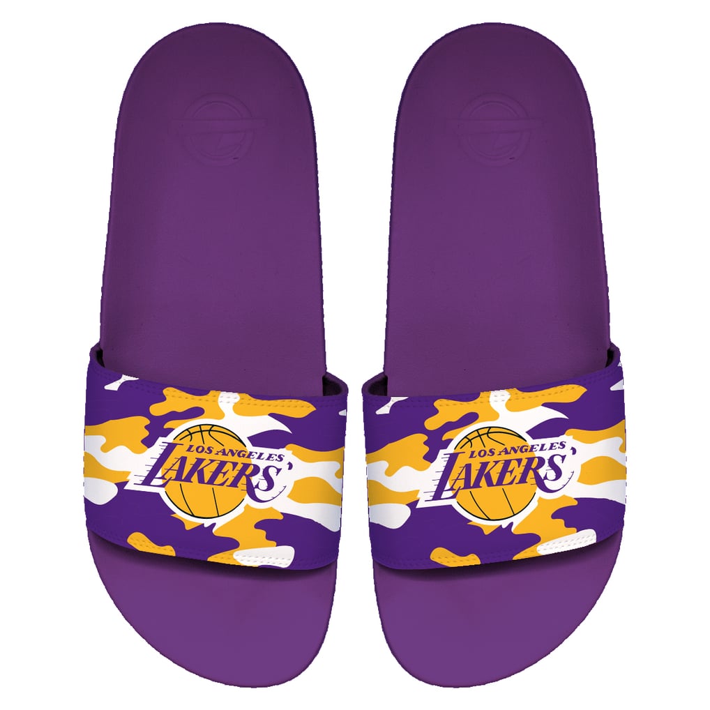 Los Angeles Lakers Slide Sandals - Purple & Yellow 11 LA Lakers Primary Purple Slides – Lakers Store main image 3