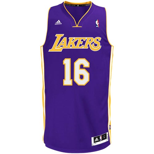 Youth Los Angeles Lakers Pau Gasol adidas Purple Swingman Away Jersey