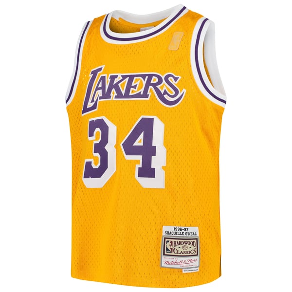 Mitchell & Ness HWC NBA LA Lakers Shaquille O'Neal Blue Basketball Jersey Mitchell & Ness HWC NBA LA Lakers Shaquille O'Neal Blue Basketball Jersey