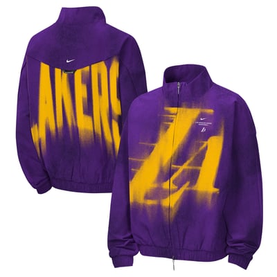  Los Angeles Lakers Nike Youth 2026/27 Standard Issue On-Court Authentic Game Full-Zip Jacket - Purple