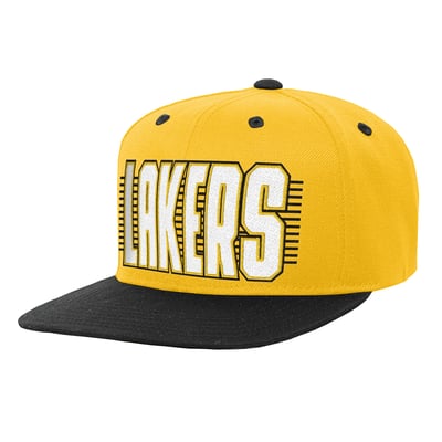Los Angeles Lakers Outerstuff Youth Snapback Hat - Gold/Black