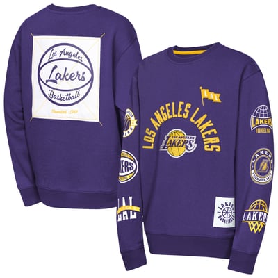 Los Angeles Lakers Outerstuff Youth Decorated Honor Sweatshirt - Purple
