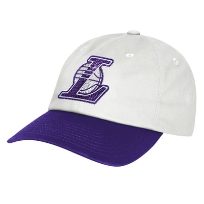  Los Angeles Lakers Outerstuff Youth Rhinestone Dad Cap Adjustable Hat - White