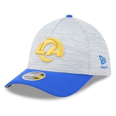 Los Angeles Rams New Era  Tech 39THIRTY A-Frame Stretch Hat - Gray
