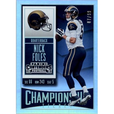 2015 Panini Contenders Championship Ticket #23 Nick Foles