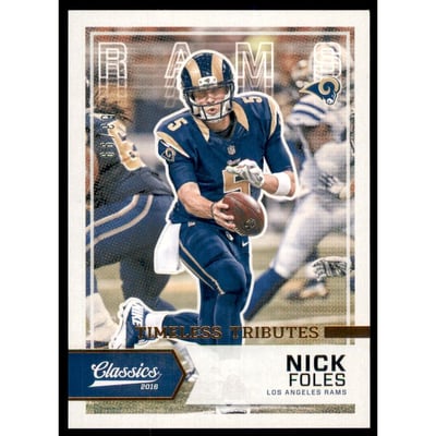 2016 Classics Timeless Tributes Bronze #3 Nick Foles