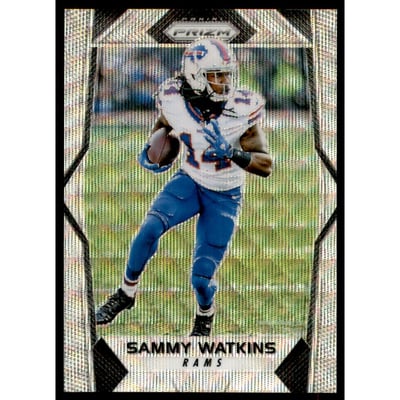 2017 Panini Prizm Prizms Blue Wave #178 Sammy Watkins