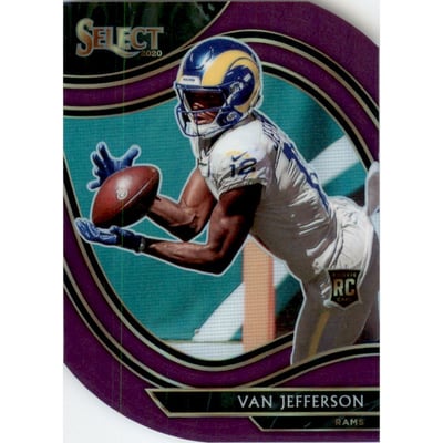 2020 Select Prizm Purple Die Cut #371 Van Jefferson