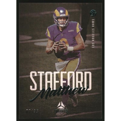 2021 Panini Luminance Teal #56 Matthew Stafford