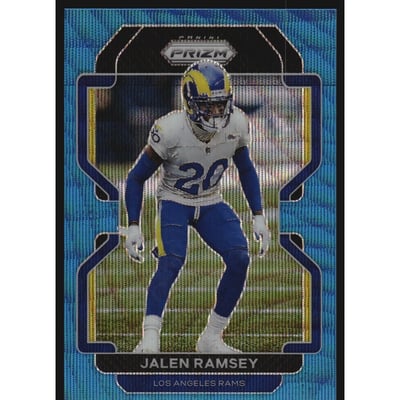 2021 Panini Prizm Prizms Blue Wave #71 Jalen Ramsey