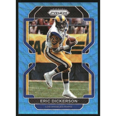 2021 Panini Prizm Prizms Blue Wave #72 Eric Dickerson