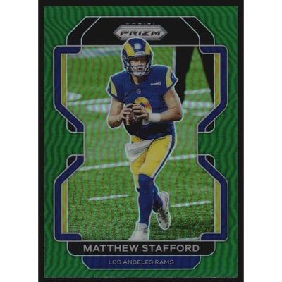 2021 Panini Prizm Prizms Green #67 Matthew Stafford
