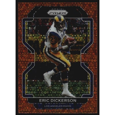 2021 Panini Prizm Prizms Orange Disco #72 Eric Dickerson
