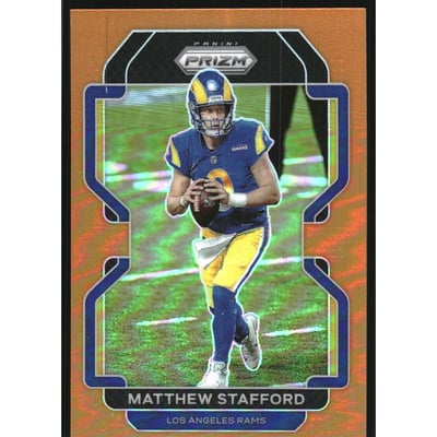 2021 Panini Prizm Prizms Orange #67 Matthew Stafford