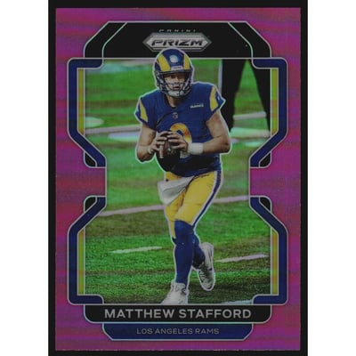 2021 Panini Prizm Prizms Pink #67 Matthew Stafford