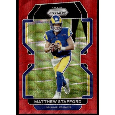 2021 Panini Prizm Prizms Red Wave #67 Matthew Stafford