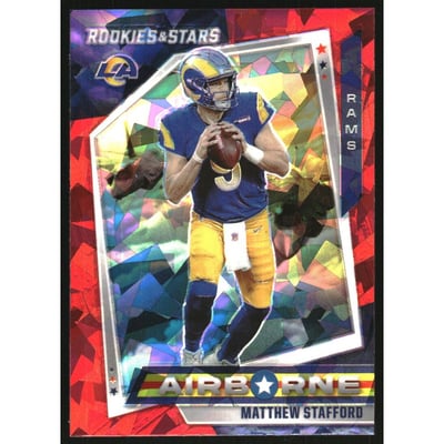 2021 Rookies and Stars Airborne Red Ice #11 Matthew Stafford