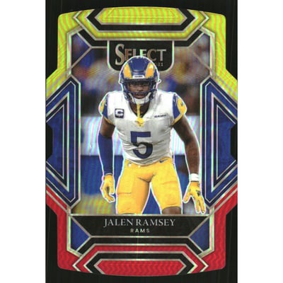 2021 Select Prizm Red and Yellow Die Cut #220 Jalen Ramsey