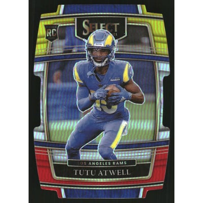 2021 Select Prizm Red and Yellow Die Cut #61 Tutu Atwell
