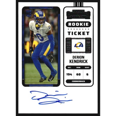 2022 Panini Contenders #248 Derion Kendrick AU RC