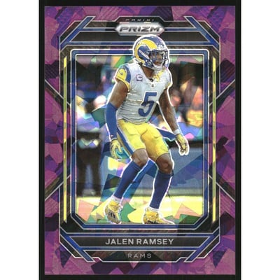 2022 Panini Prizm Prizms Purple Ice #165 Jalen Ramsey
