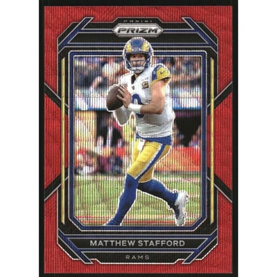 2022 Panini Prizm Prizms Red Wave #159 Matthew Stafford