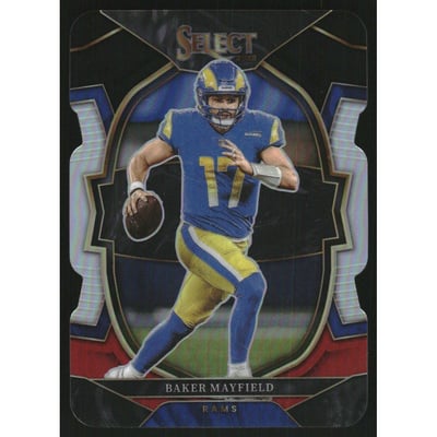 2022 Select Prizm Black and Red Die Cut #9 Baker Mayfield