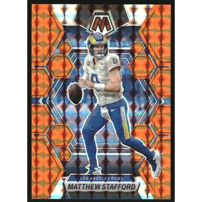 2023 Panini Mosaic Mosaic Orange #136 Matthew Stafford